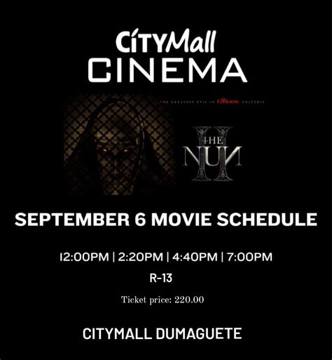 citymall dumaguete movie|Movie schedule starting TODAY! Buy .